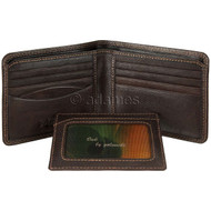Golunski Leather Wallet Oak 7-712 Brown: With Card Holder