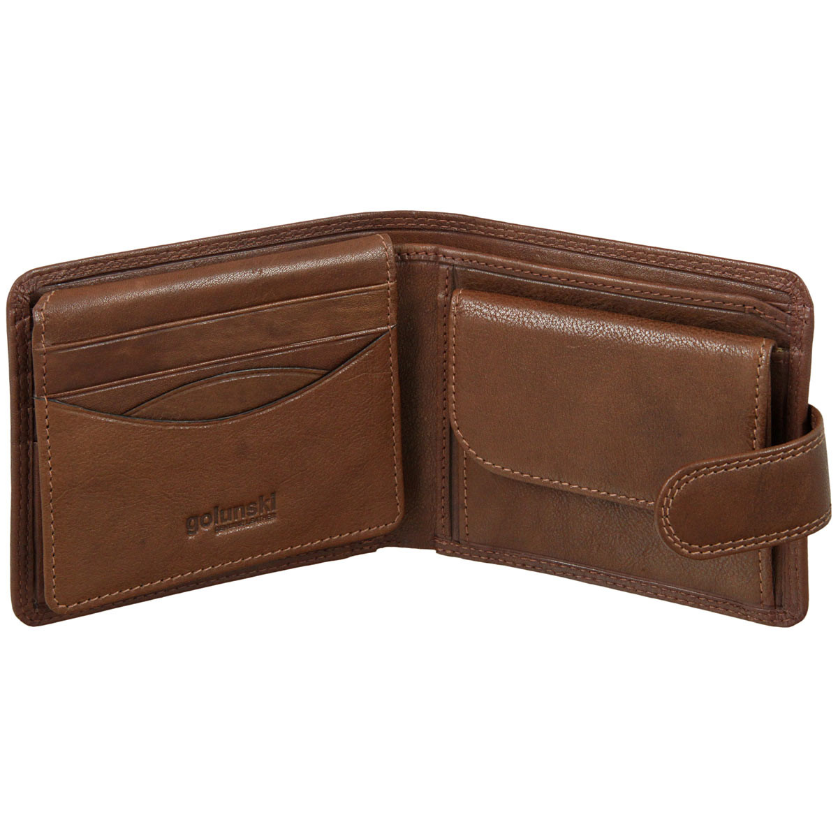 Golunski Oak Soft Leather Men's Wallet 7-704 Tan