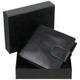 Golunski Men's Leather Wallet 5-554 Black/Blue : Box