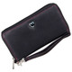 Zip Around Purse RFID Protection Mala Leather Tabitha 3276 Black: Front