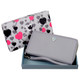 Zip Around Purse RFID Protection Mala Leather Tabitha 3276 Grey: Box