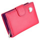 Waller Purse with RFID Protection Tabitha by Mala Leather 3188 Pink: Front
