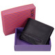 Leather wallet with coin-pocket axis-165 black-purple : box