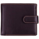 Leather wallet with coin-pocket axis-163 brown/amber : front