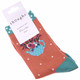 Thought Bamboo Socks SPW483 Flora Flowers Apricot Pair
