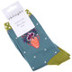 Thought Bamboo Socks SPW483 Flora Flowers Sea Blue Pair
