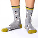 Thought Men's Bamboo Socks : SPM341 Snowman - Mid Grey 2