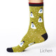 Thought Men's Bamboo Socks : SPM341 Snowman - Lichen