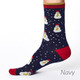Thought Men's Bamboo Socks : SPM341 Snowman - Navy