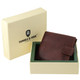 Tumble & Hide Italian Leather Wallet with Tab - Brown : Box