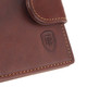 Tumble & Hide Italian Leather Wallet with Tab - Brown : Logo