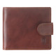 Tumble & Hide Italian Leather Wallet with Tab - Brown : Front