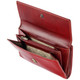 Tumble and Hide Large Italian Leather Purse 1260 Red : Open 2
