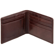 Mala Leather Toro Collection Slim Wallet 168 Brown :  Open