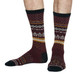 Thought Bamboo Socks for Men. SPM576 'Reginald' Fair Isle : Aubergine 2