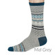 Thought Bamboo Socks for Men. SPM576 'Reginald' Fair Isle : Mid Grey