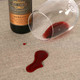 Prestons Wipe Clean Acrylic Coated Tablecloth; A spilled glass of red wine