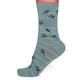 Thought Women's Bamboo Socks SPW592 Vivian Birds: Duck Egg Blue 1