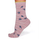 Thought Women's Bamboo Socks SPW592 Vivian Birds: Lavender Pink 1