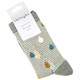 Thought Women's Bamboo Socks SPW673 Juliette Raindrops: Grey Marle - One folded pair with label
