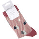 Thought Women's Bamboo Socks SPW673 Juliette Raindrops: Rose Pink - One folded pair with label
