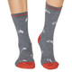 Thought Women's Bamboo Socks SPW692 Lula Cat: Dark Grey. 1  pair on model's feet