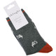 Thought Women's Bamboo Socks SPW692 Lula Cat: Dark Grey. 1 folded pair with tag 