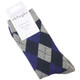 Thought Bamboo Socks for Men. SPM703 'Philip Argyll' : Grey Marle - a folded pair