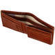 Mala Leather Toro Collection ML Toro 171 Tan : Shown open with note compartment lining
