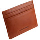 Slim Card Wallet Mala Leather Toro Tan 618:  Showing the back view