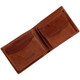 Tumble and Hide Italian Leather Wallet with Coin Pocket 2023 Cognac : Open