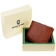 Tumble and Hide Italian Leather Wallet with Coin Pocket 2023 Cognac : Box 