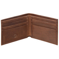 Leather Wallet Small Bifold 501T Chestnut
