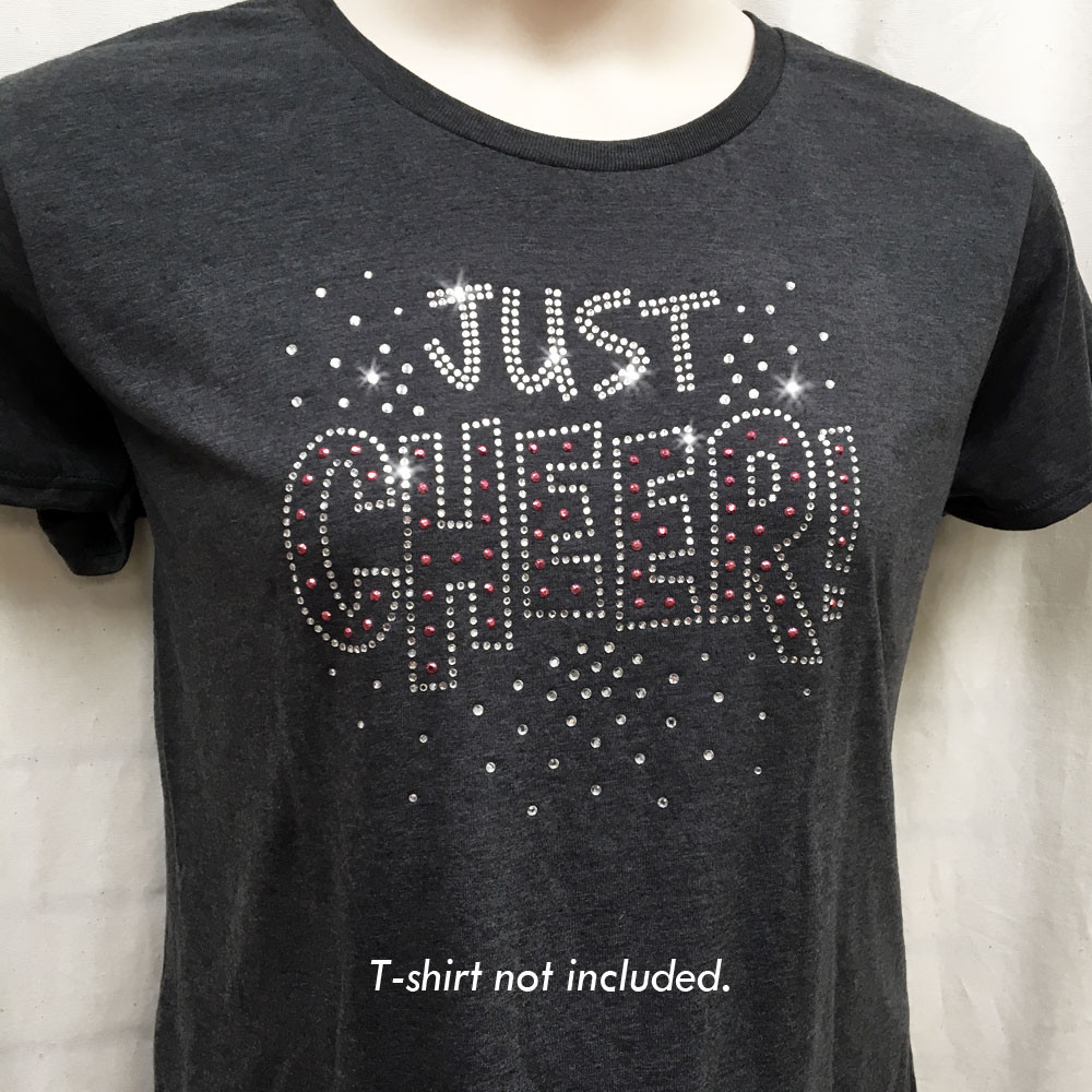 Just Cheer Iron On Rhinestone Transfer