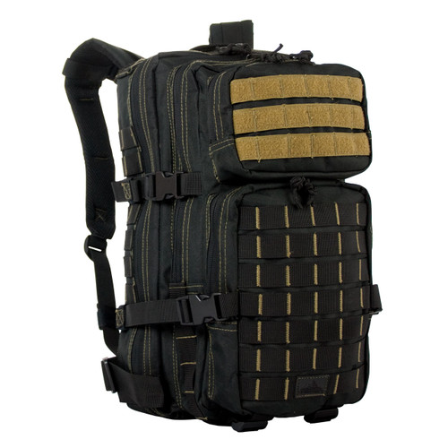 Rebel Assault Pack - Black with Coyote Stitching & Webbing