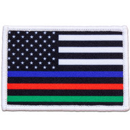 Morale Patch - Police-Fire-Military Flag 