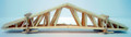 Duha #11252 Small Wooden Roof Truss Load (HO)