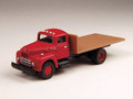 Classic Metal Works #30157  IH Flat-bed Truck - Red Cab (HO)