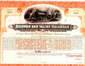 Boston & Maine 50 Year Gold Bond Certificate No. A141 Unsigned