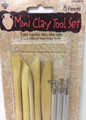 Nicole #CLY9014 Mini Clay Sculpting Tool Set (8-pc)