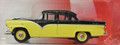 Classic Metal Works #30446 - '55 Ford Fairlane Sedan - Black w/ Yellow (HO)