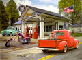 Leanin' Tree #BDG17608 Birthday Card Route 66 Gas Station - Single
