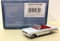 Oxford Diecast #87CI61003 Chevy Impala '61 Convertible - White/Red (HO)