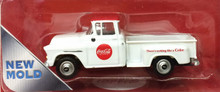 white truck with red 'Coca-Cola' logo on door