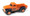 orange truck with black fenders