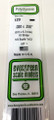 Evergreen #129 Strip Styrene .020" x .250" x 14" White (10-pk)