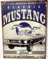Tin Sign #1813 - 'All American Muscle - Classic Mustang'