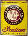Tin Sign #1934 - America's First Motorcycle Co...Indian Motorcycles