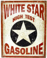 Tin Sign #1999 White Star High Test Gasoline