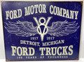 Tin Sign #2245 - Ford Motor Company...100 Years of Toughness